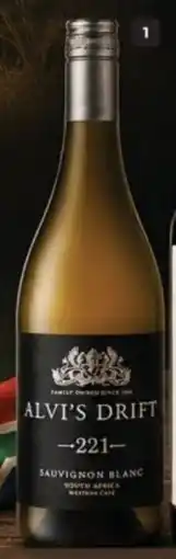 Makro’s liquor Alvi's Drift 221 Sauvignon Blanc, Chenin Blanc, Pinotage or Special Cuveé offer