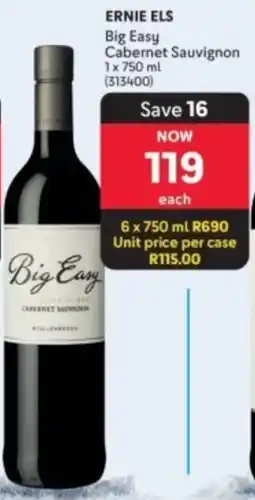 Makro’s liquor Ernie Els Big Easy Cabernet Sauvignon offer