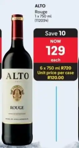 Makro’s liquor Alto Rouge offer