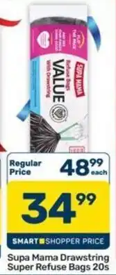 Pick n Pay Hypermarket Supa Mama Drawstring Super Refuse Bags offer