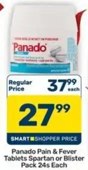 Pick n Pay Hypermarket Panado Pain & Fever Tablets Spartan or Blister Pack offer