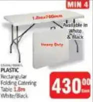 KitKat Cash and Carry LUXURY/PLASTIC Rectangular Folding Catering Table offer
