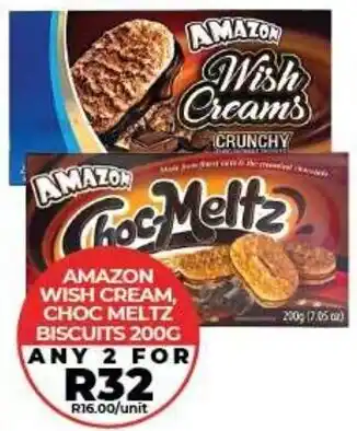 1UP Amazon Wish Cream, Choc Meltz Biscuits offer