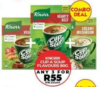 Knorr Cup A Soup Flavours
