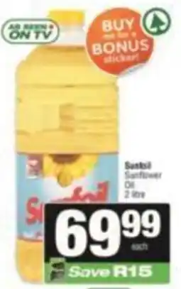 KwikSpar Santoil Sunflower Oil offer