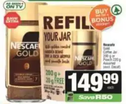 KwikSpar Nescafe Gold Coffee Jar Assorted offer
