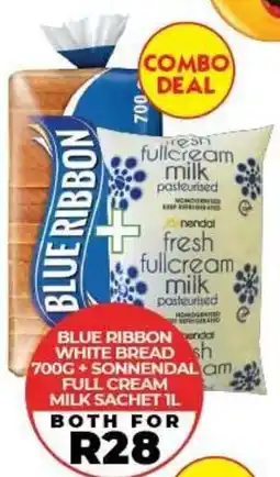 1UP Blue Ribbon White Bread + Sonnendal Full Cream Milk Sachet offer