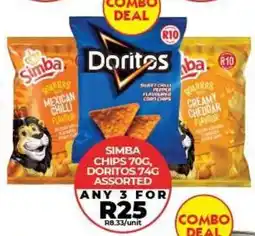 1UP Simba Chips Assorted offer