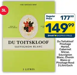 Pick n Pay Du Toitskloof Sauvignon Blanc offer