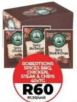 1UP Robertsons Spices BBQ, Chicken, Steak & Chips offer