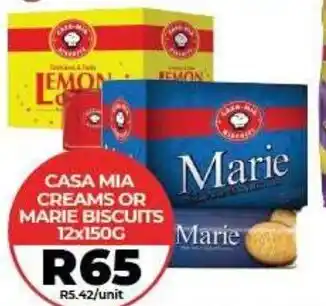 Casa Mia Creams or Marie Biscuits