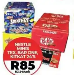 1UP Nestle Minis Tex Bar One Kitkat offer