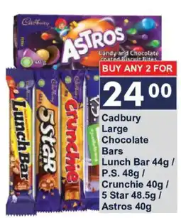 President Hyper Cadbury Large Chocolate Bars offer