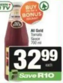 KwikSpar All Gold Tomato Sauce offer