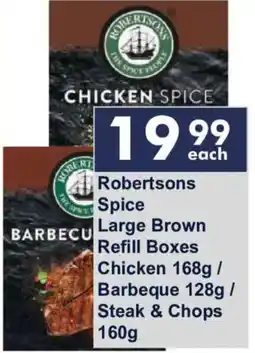 President Hyper Robertsons Spice Large Brown Refill Boxes offer