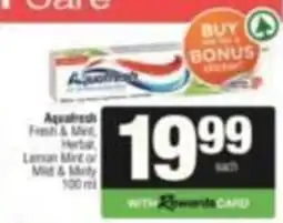 KwikSpar Aquafresh Fresh & Mild offer