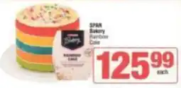 KwikSpar SPAR Bakery Rainbow Cake offer