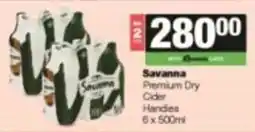 KwikSpar Savanna Premium Dry Cider Handies offer