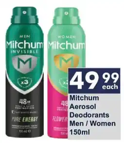 President Hyper Mitchum Aerosol Deodorants Men / Women offer