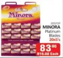 KitKat Cash and Carry Gillette Minora Platinum Blades offer