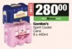 KwikSpar Gordon's Spirit Cooler Cans offer