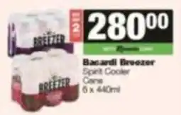 KwikSpar Bacardi Breezer Spirit Cooler offer