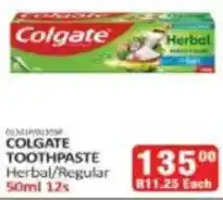 KitKat Cash and Carry COLGATE TOOTHPASTE Herbal/Regular offer