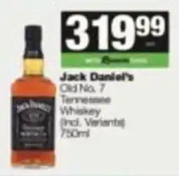 KwikSpar Jack Daniel's Old No. 7 Tennessee Whiskey offer
