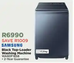 House & Home SAMSUNG Black Top-Loader Washing Machine offer