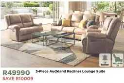 House & Home 3-Piece Auckland Recliner Lounge Suite offer