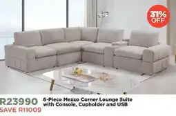 House & Home 6-Piece Mezzo Corner Lounge Suite offer