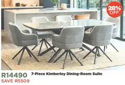 House & Home 7-Piece Kimberley Dining-Room Suite offer