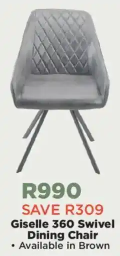 House & Home Giselle 360 Swivel Dining Chair offer