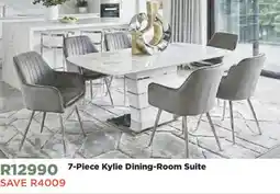 House & Home 7-Piece Kylie Dining-Room Suite offer