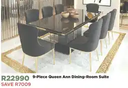 House & Home 9-Piece Queen Ann Dining-Room Suite offer