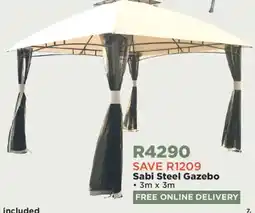 House & Home Sabi Steel Gazebo offer