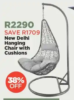 House & Home New Delhi Hanging Chair with Cushions offer