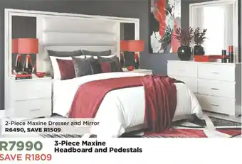 House & Home 3-Piece Maxine Headboard and Pedestals offer