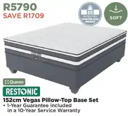 House & Home Restonic 152cm Vegas Pillow-Top Base Set offer