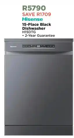 House & Home Hisense 15-Place Black Dishwasher offer