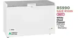 House & Home DEFY White Chest Freezer offer