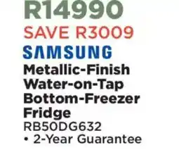 House & Home Samsung Metallic-Finish Water-on-Tap Bottom-Freezer Fridge offer
