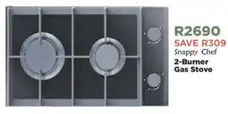 House & Home Snappy Chef 2-Burner Gas Stove offer