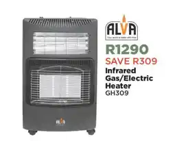 House & Home ALVA Infrared Gas/Electric Heater offer