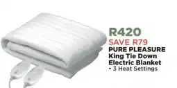 House & Home Pure Pleasure King Tie Down Electric Blanket offer