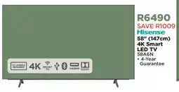 House & Home Hisense 58" 4K Smart LED TV offer