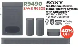 House & Home SONY 5.1-Channel Bravia Home Theatre System with Subwoofer offer