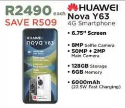 House & Home HUAWEI Nova Y63 offer