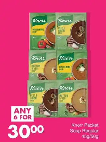 Save Knorr Packet Soup Regular offer