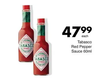 Save Tabasco Red Pepper Sauce offer